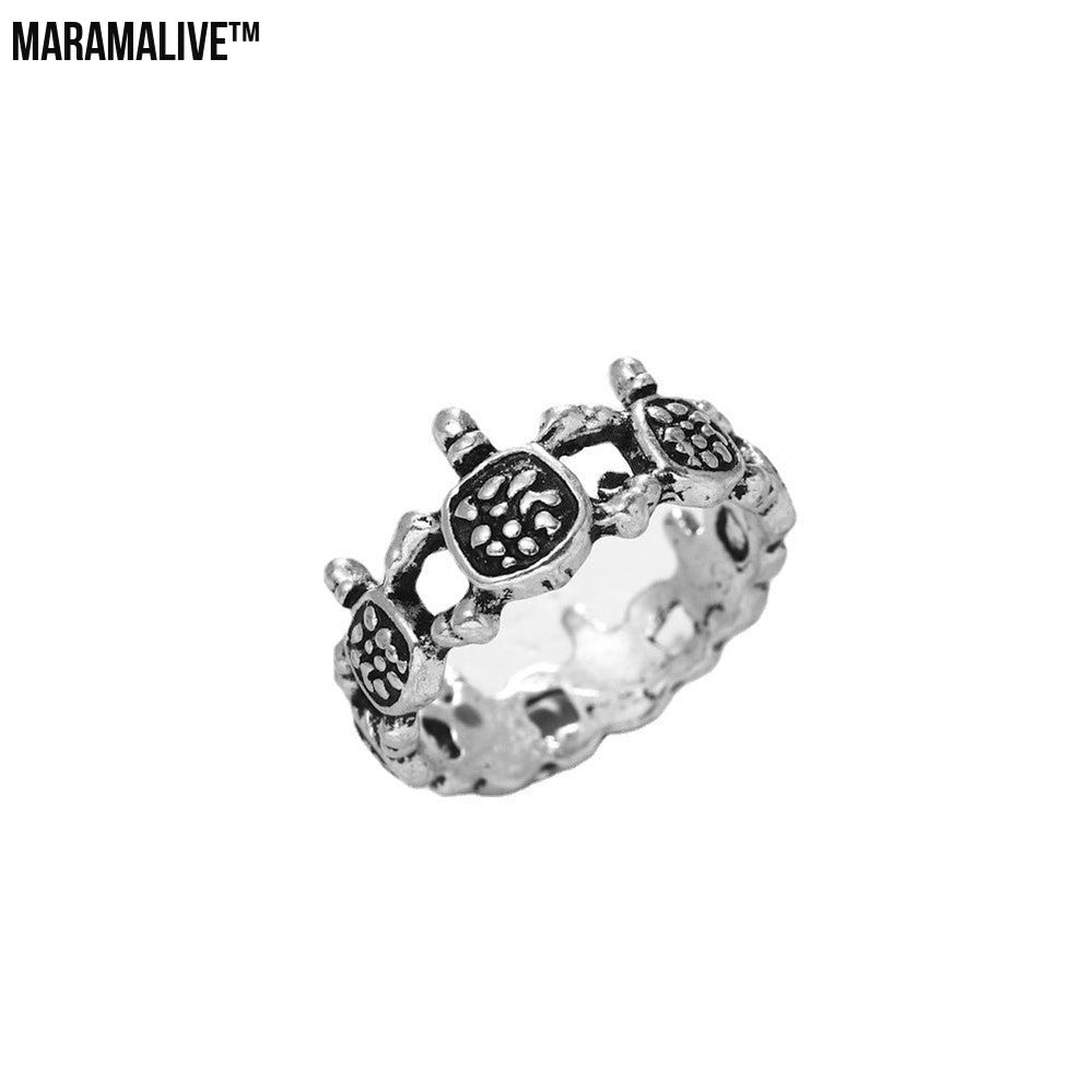 Irregular Dragon Tortoise Love Ring Fashion Tail Ring