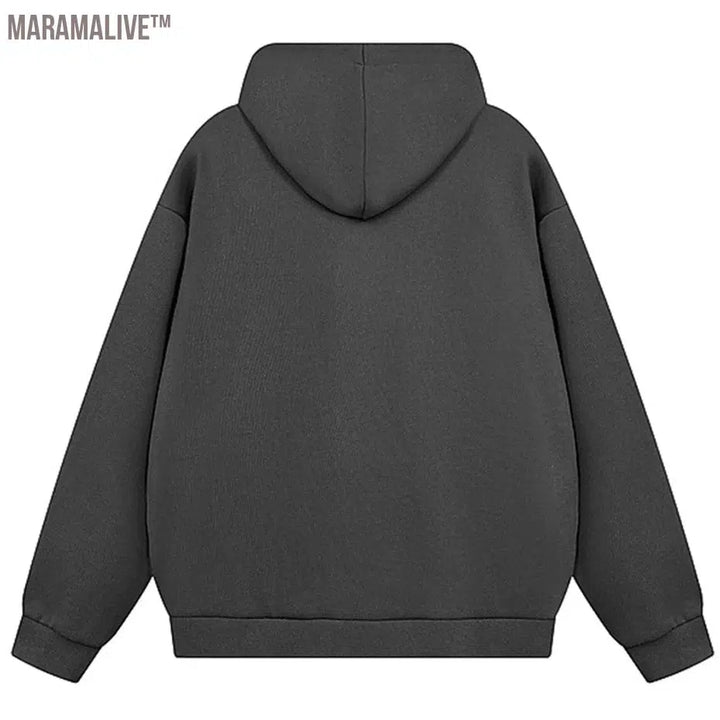 Irregular Splicing Hoodies Oversized Harajuku Hip Hop Streetwear Pullover Hoodie Solid Loose Casual Sweatshirts Black Gray