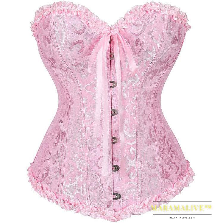 Jacquard Fabric European And American Court Corset