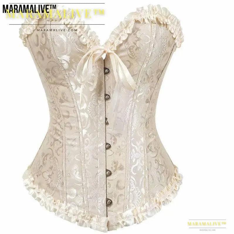 Jacquard Fabric European And American Court Corset