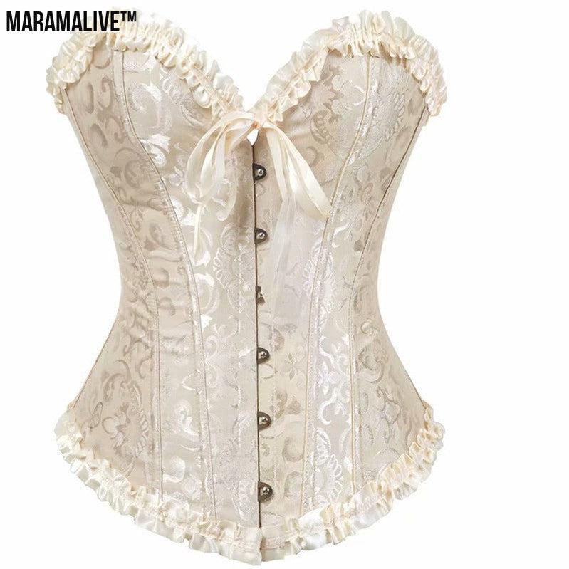 Jacquard Fabric European And American Court Corset