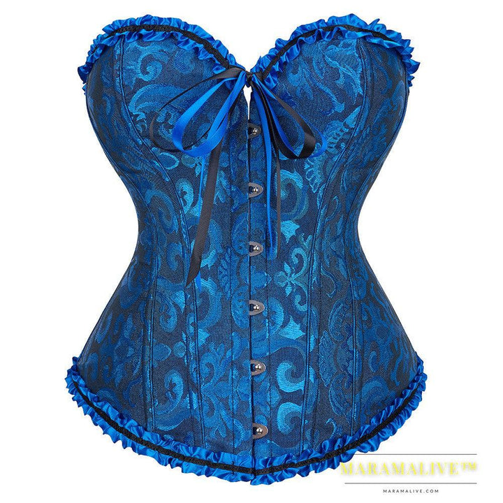 Jacquard Fabric European And American Court Corset