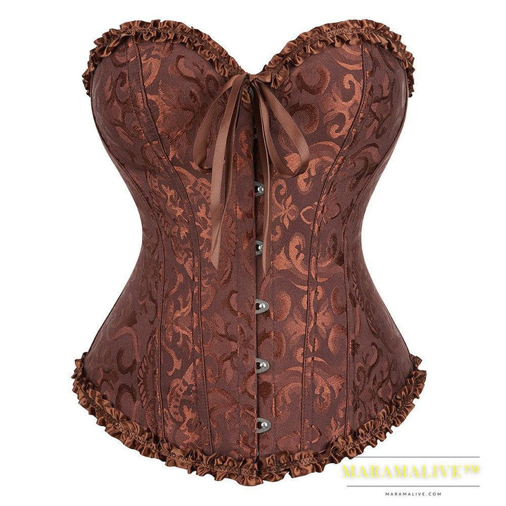 Jacquard Fabric European And American Court Corset