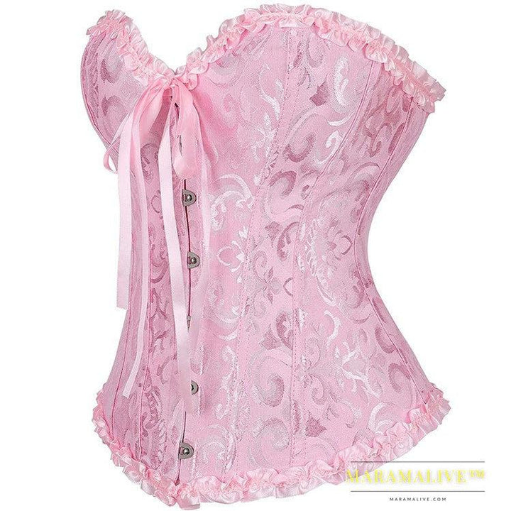 Jacquard Fabric European And American Court Corset