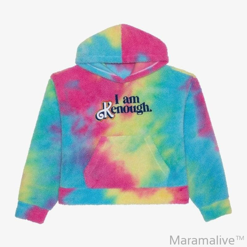 Lamb Velvet Lazy Style Loose Tie Dyed Hoodie