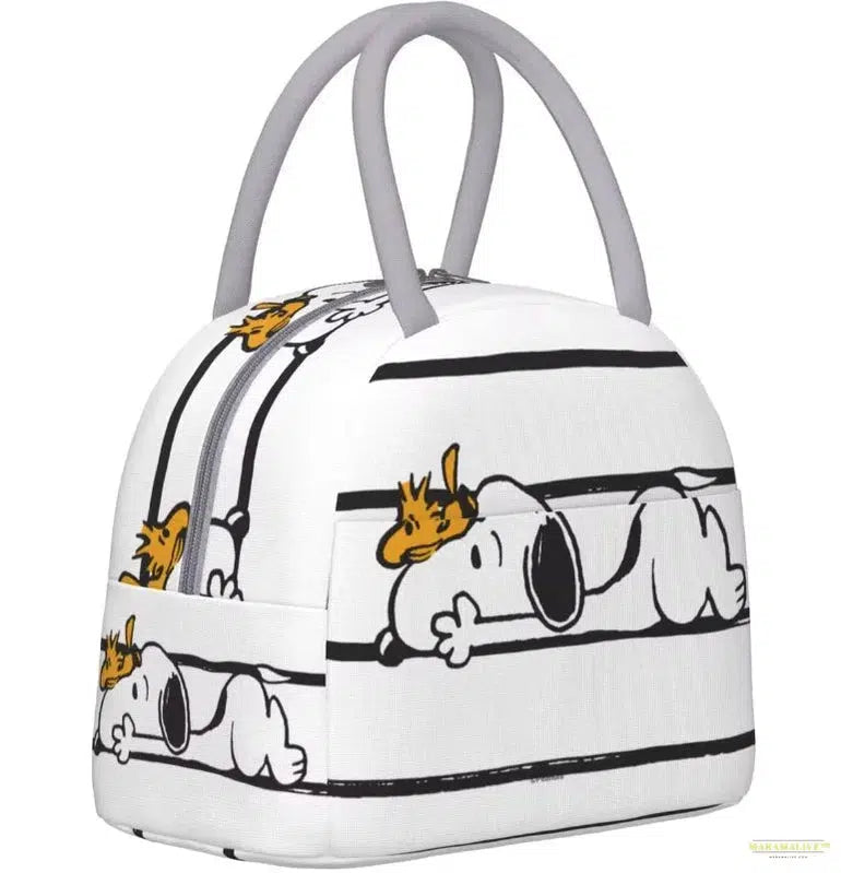 Large Capacity Snoopy Nope Not Today Insulated Lunch Bags Accessories Lunch Food Box Thermal Cooler For School