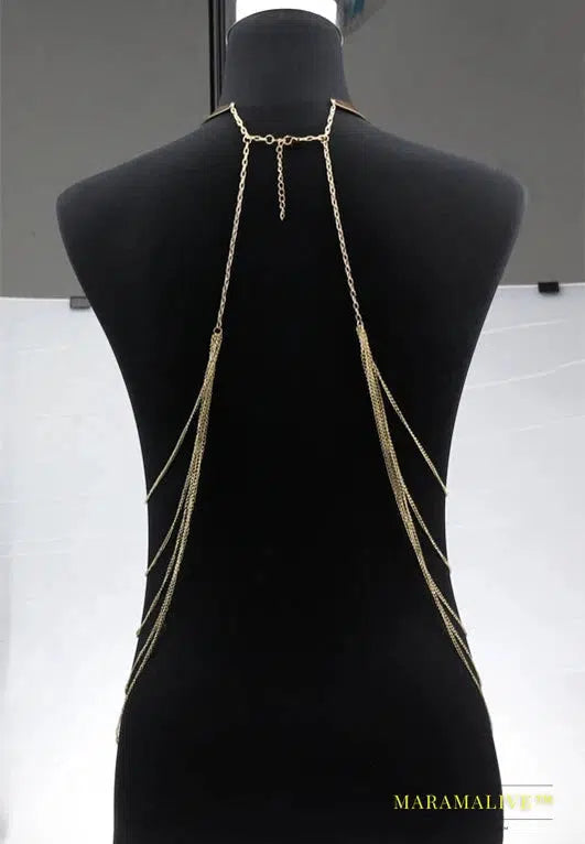 Layered Body Chain For Women Metal Body Harness Punk Sexy Statement jewelry