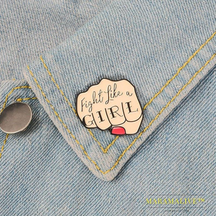 Letters Pins Fashion Brooches