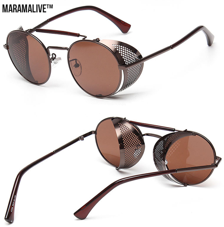 Light brown steampunk sunglasses