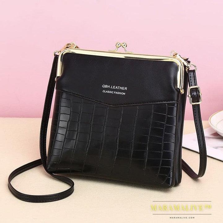 Lock Shoulder Bags Women Alligator Pattern Crossbody Phone Bag