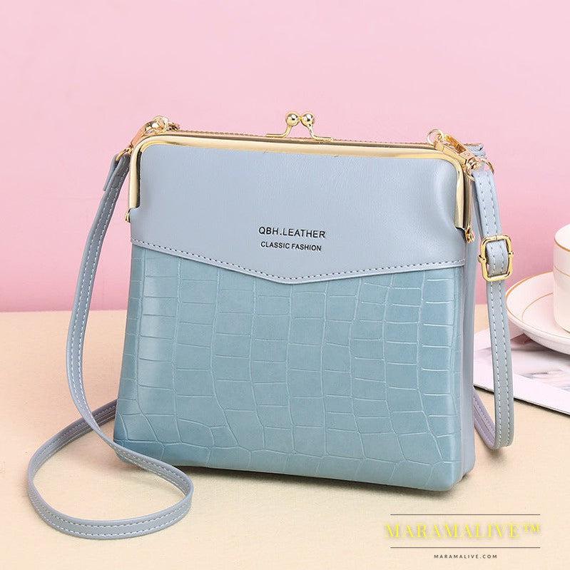 Lock Shoulder Bags Women Alligator Pattern Crossbody Phone Bag