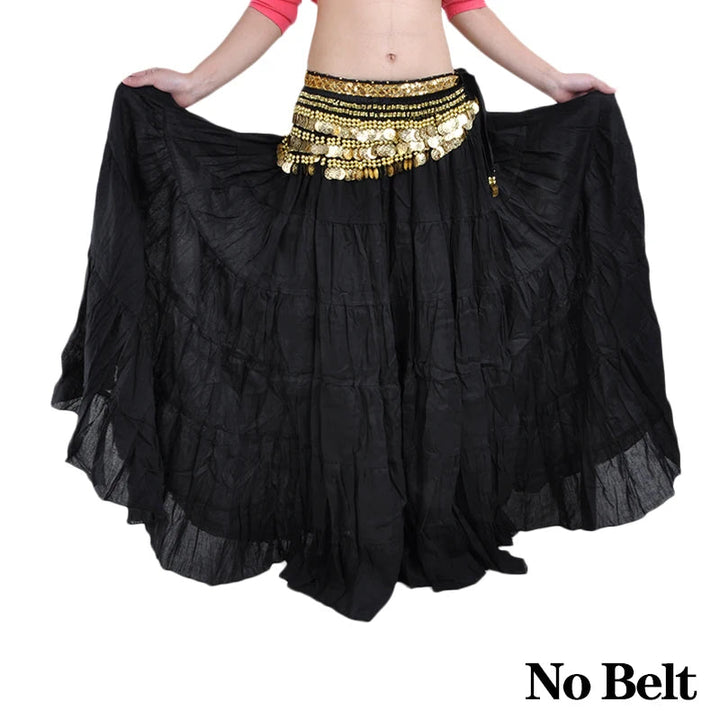 Long Gypsy Skirt Belly Dance Performance Women Tribal Gypsy Dance Skirt Women Belly Dance ATS Tribal Skirt 8m/16m Adult 12 Color