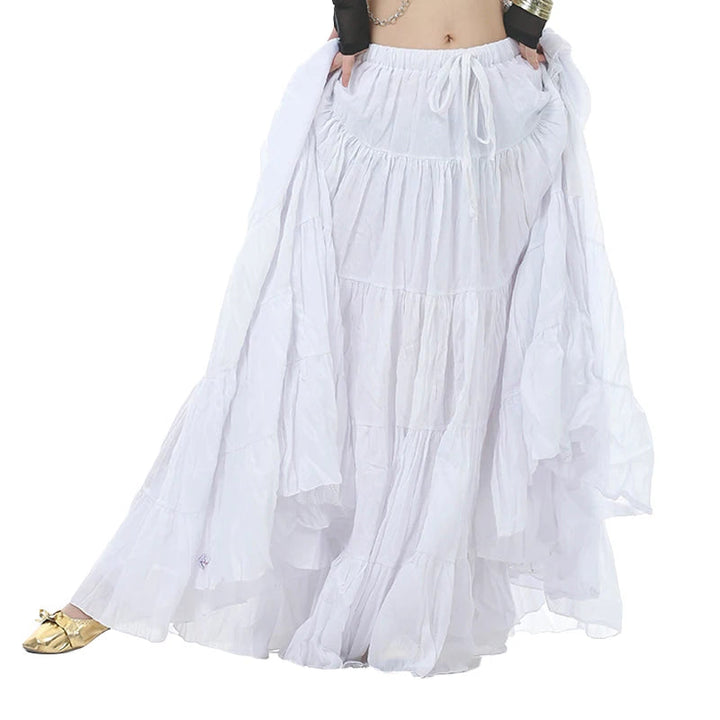 Long Gypsy Skirt Belly Dance Performance Women Tribal Gypsy Dance Skirt Women Belly Dance ATS Tribal Skirt 8m/16m Adult 12 Color