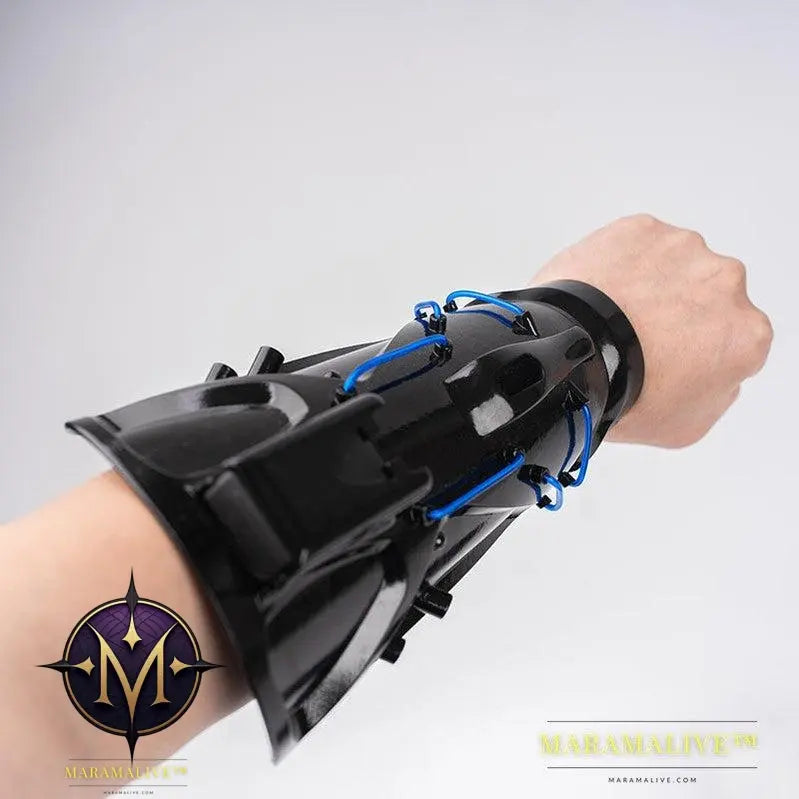 Luminous Black Manipulator Armor Wrist Guard Arm Guard