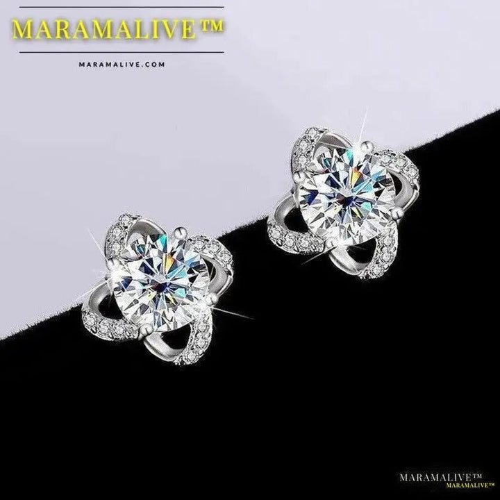 Luxurious Designer Moissanite Ear Studs - luxurious ear studs