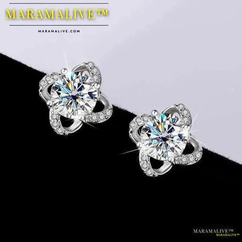 Luxurious Designer Moissanite Ear Studs - luxurious ear studs