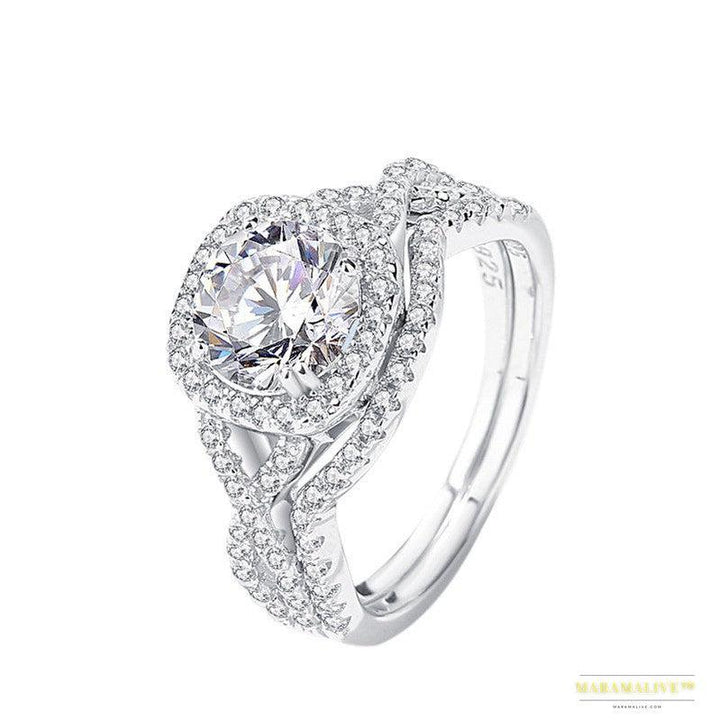 Luxurious Designer Round Moissanite Ring - Unique & Stylish