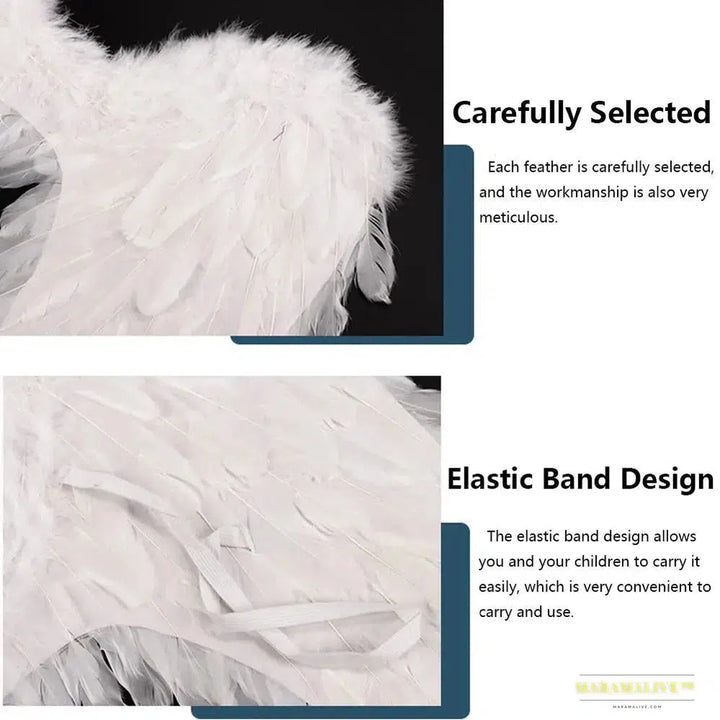 Luxury Angel Feather Wings - Vibrant Holiday Party Decor & Stunning Catwalk Performance Prop