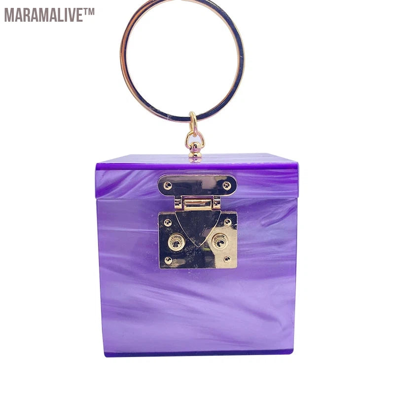 Luxury Designer Handbag Vip High Quality Purple Bags For Women Genuine Brand Fancy Tote Coin Purses Clutches Trend Bags