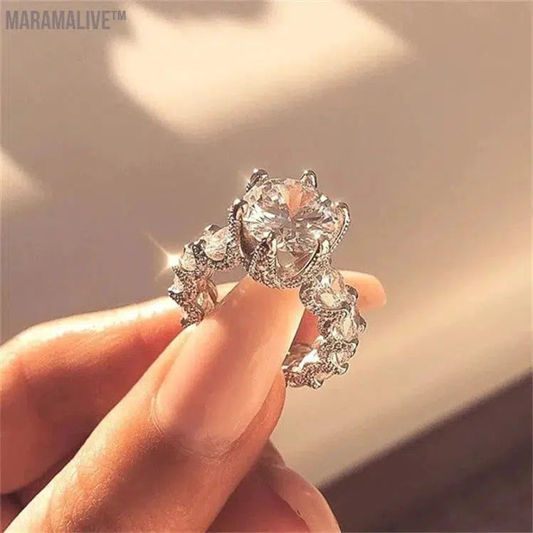 Luxury Designer Rings for Women Accessories Moissanite Ring Valentines Day Gift Jewelry Aesthetic Anillos Mujer