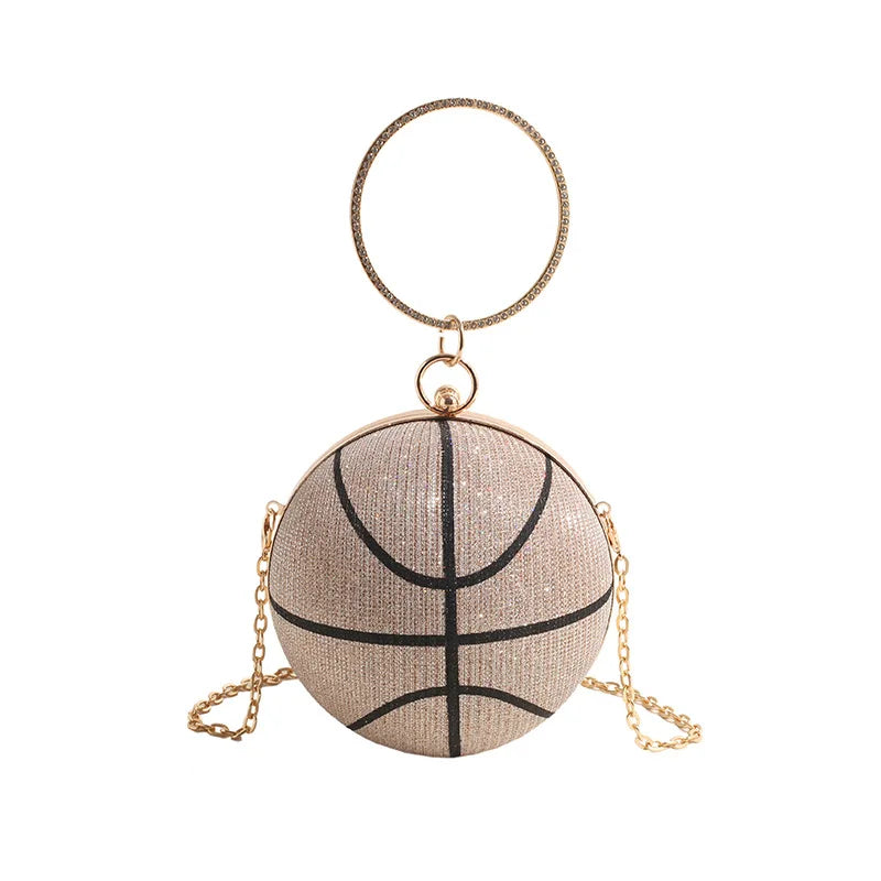 Luxury Diamond Basketball Clutch Bag - Unique, Trendy & Unusual