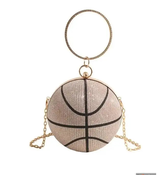 Luxury Diamond Basketball Clutch Bag - Unique, Trendy & Unusual