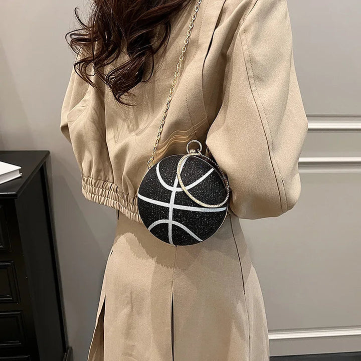 Luxury Diamond Basketball Clutch Bag - Unique, Trendy & Unusual