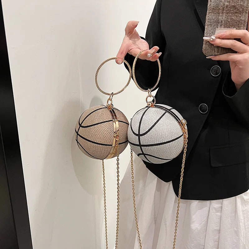 Luxury Diamond Basketball Clutch Bag - Unique, Trendy & Unusual