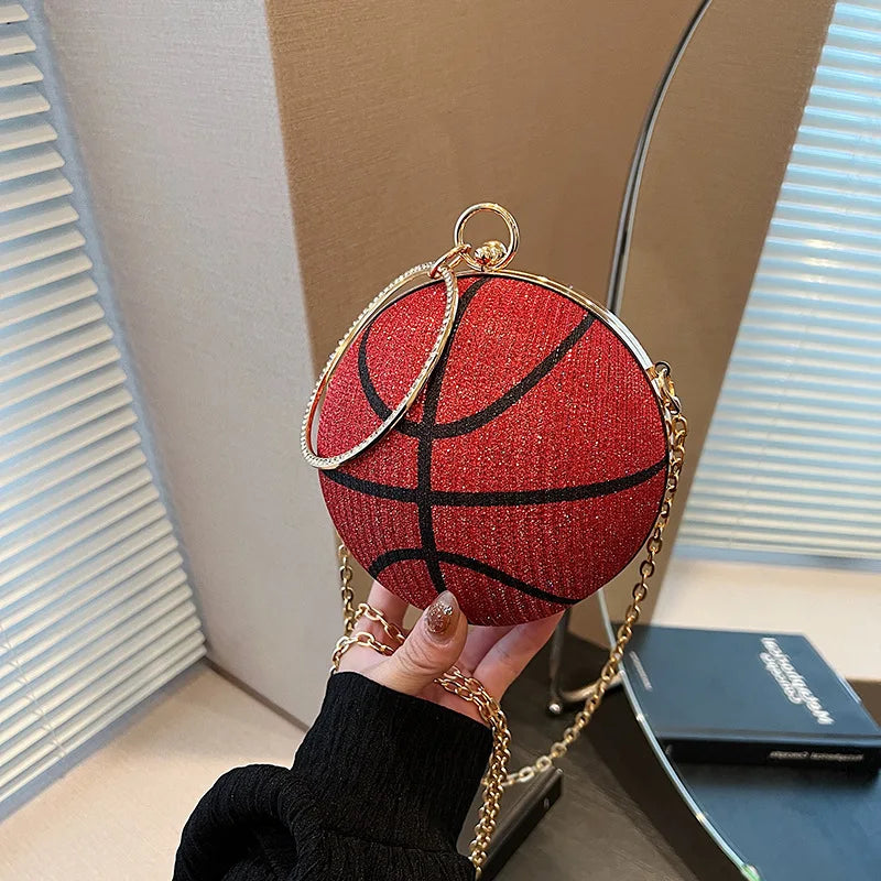 Luxury Diamond Basketball Clutch Bag - Unique, Trendy & Unusual