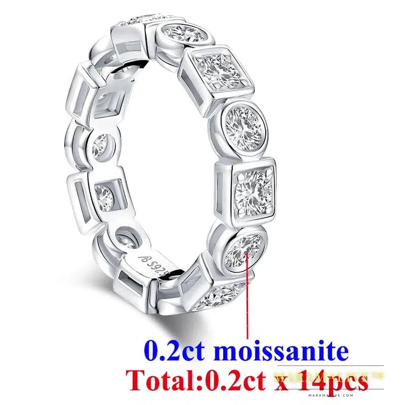 Luxury Moissanite Diamond Rings for Women - Stunning Jewelry