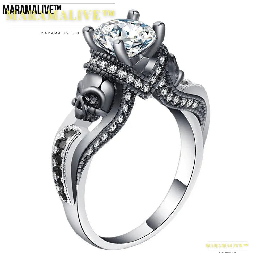 Magical Gem Skull Ring for Adventurous Souls