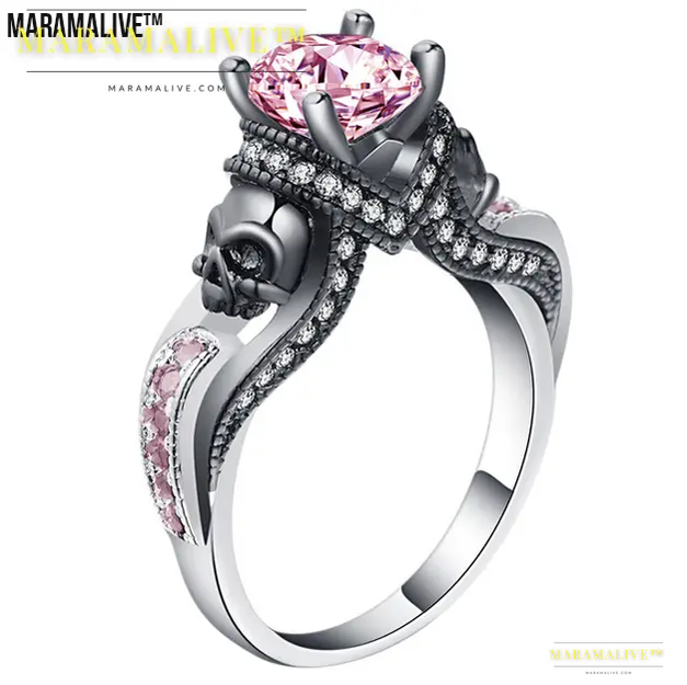 Magical Gem Skull Ring for Adventurous Souls