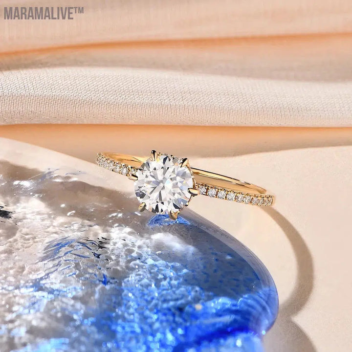 Magnificent 10K Moissanite Engagement Rings Selection