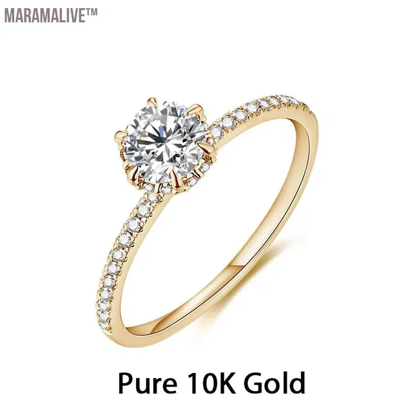 Magnificent 10K Moissanite Engagement Rings Selection