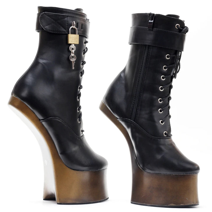 Maramalive™ 7inch High Heel, New Fancy Ponyplay, Bootfetish Ankle Platform Boots, Fast Shipping, Sizes 36-46