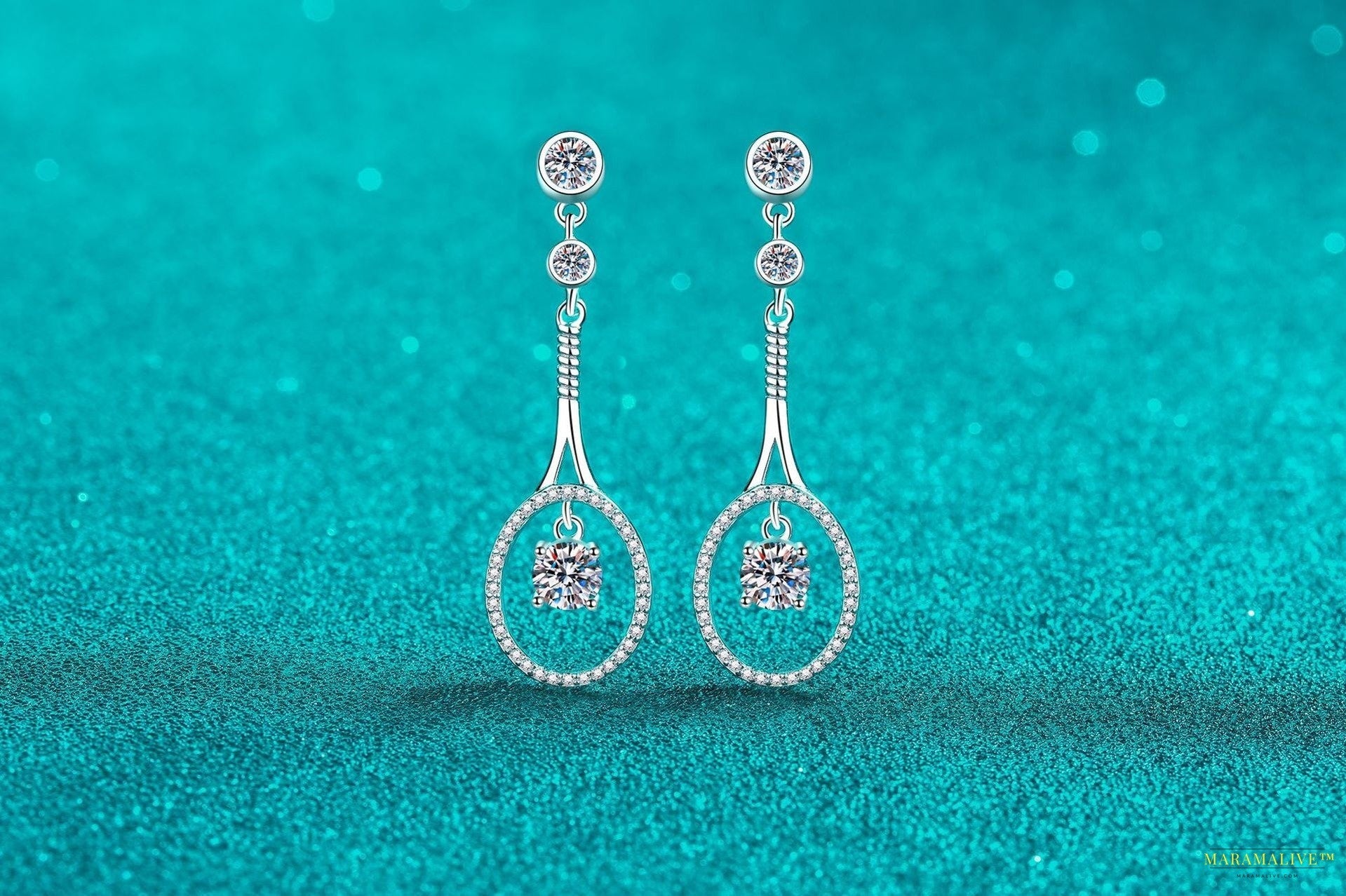 Maramalive™ 925 Sterling Silver Plated Moissanite Long Tassel Earrings