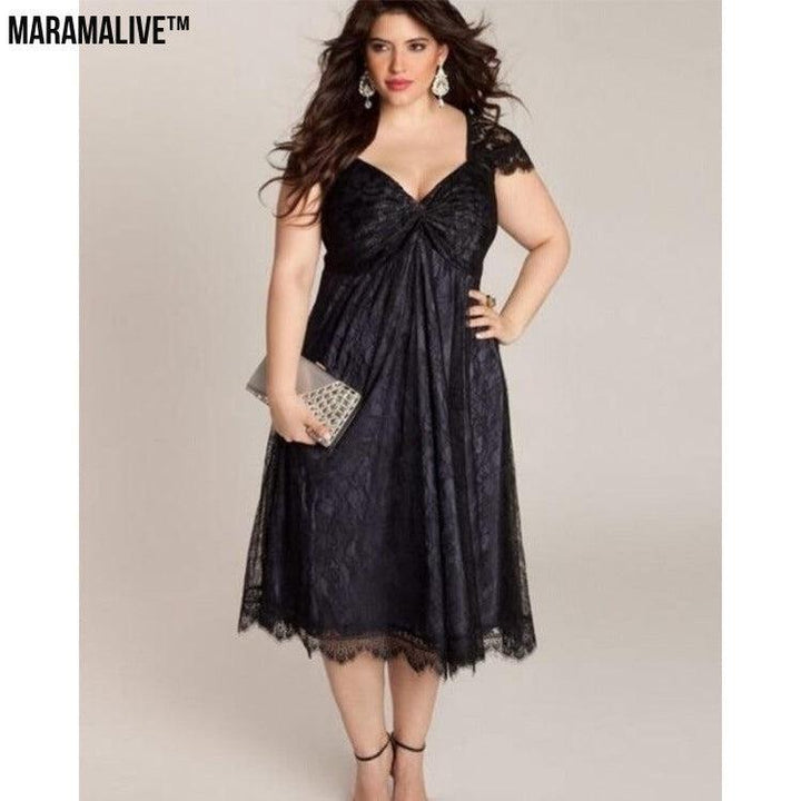 Maramalive™ Gothic Big Code Lace Dress