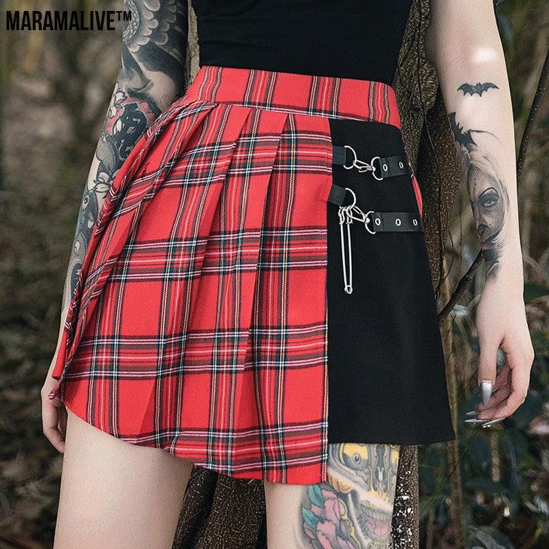 Maramalive™ Gothic Pleated Short Skirt Skirt Women