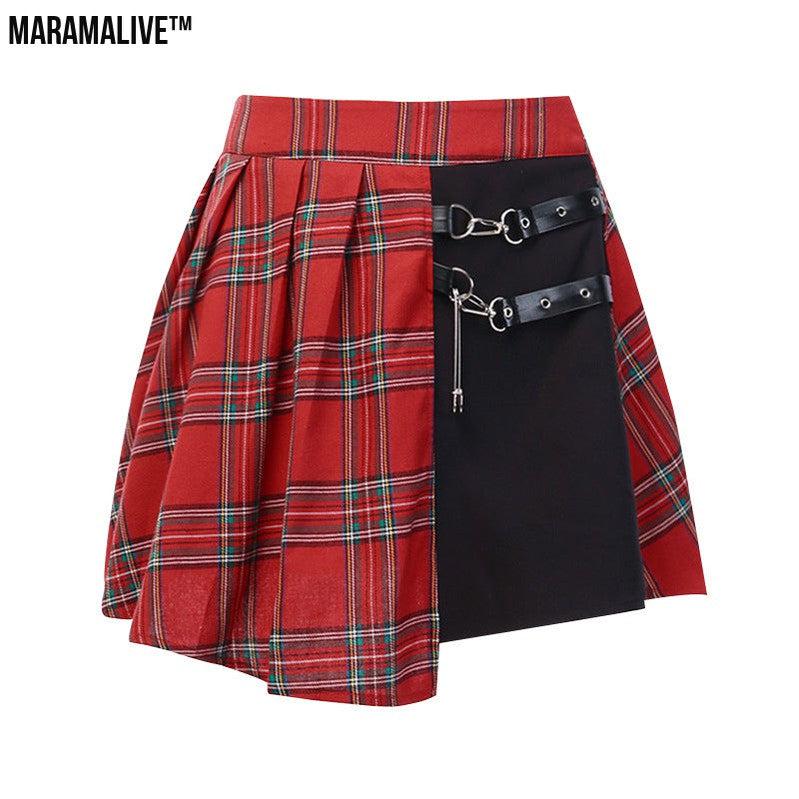 Maramalive™ Gothic Pleated Short Skirt Skirt Women