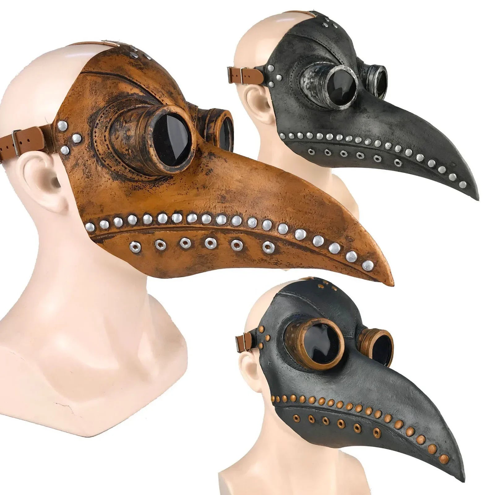 Maramalive™ Masker Steampunk Plague Arts Vogel Masker Pu Punk Cosplay Masker Snavel Event Cosplay Props