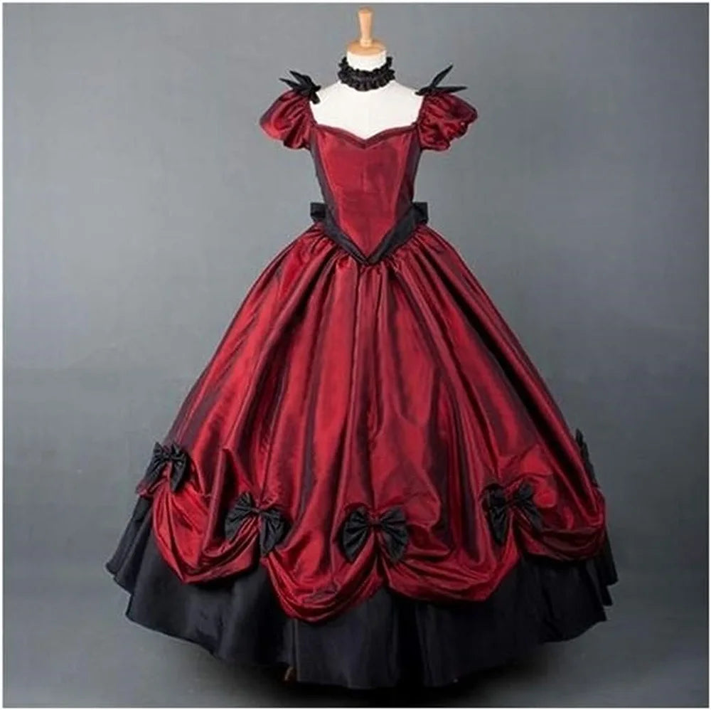 Maramalive™ Medieval Retro Punk Gothic Court Princess Dress Royal Lady Ball Dress Elegant Vampire Devil Christmas Victorian Costume Vestidos