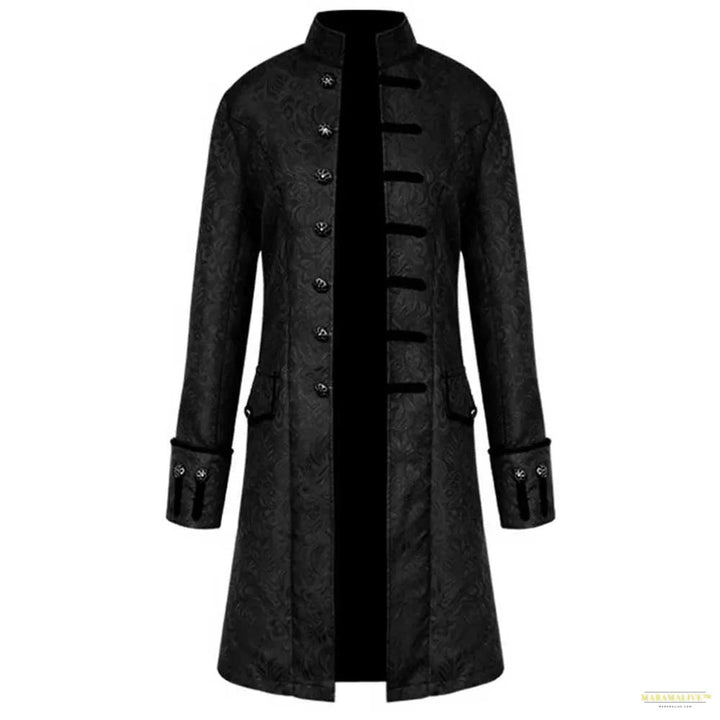 Maramalive™ Men's Retro Steam Punk Gothic Windbreaker Coat Cape Fashion Street Cloak Jacket Parkour Clothes Cardigan Trench Coat