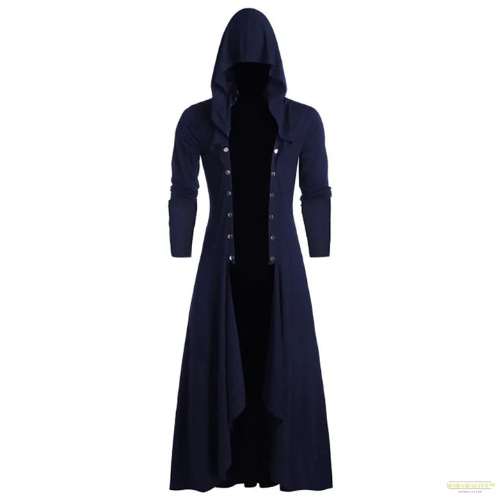 Maramalive™ Men's Retro Steam Punk Gothic Windbreaker Coat Cape Fashion Street Cloak Jacket Parkour Clothes Cardigan Trench Coat