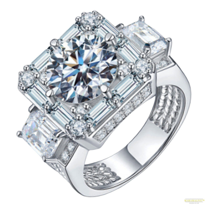 Maramalive™ Moissanite Luxury Big Diamond Ring