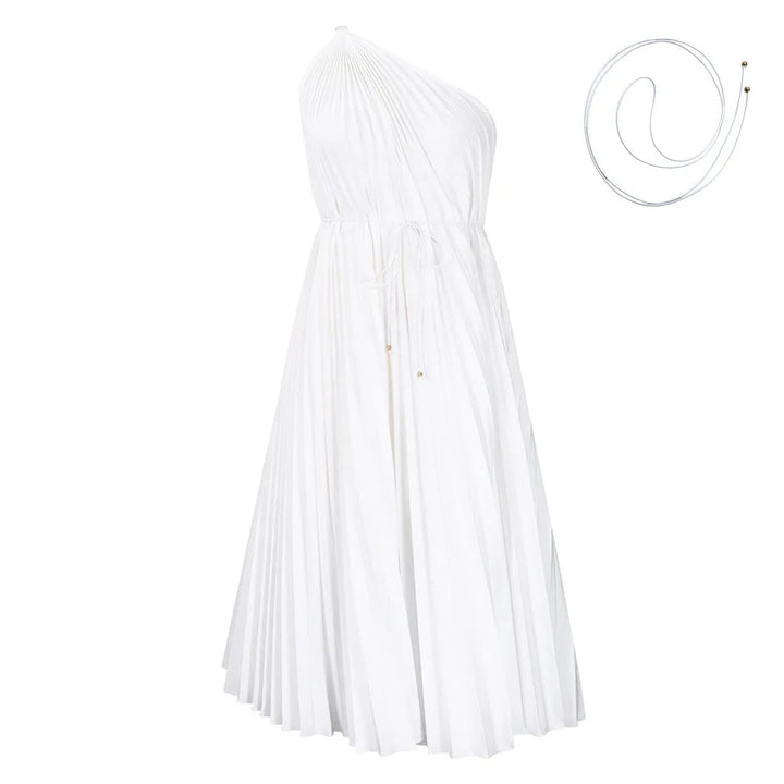 Maramalive™ Plus Size Pleated One Piece Dress Female Casual Loose Party Clothing Summer Elegant And Pretty Women Dress