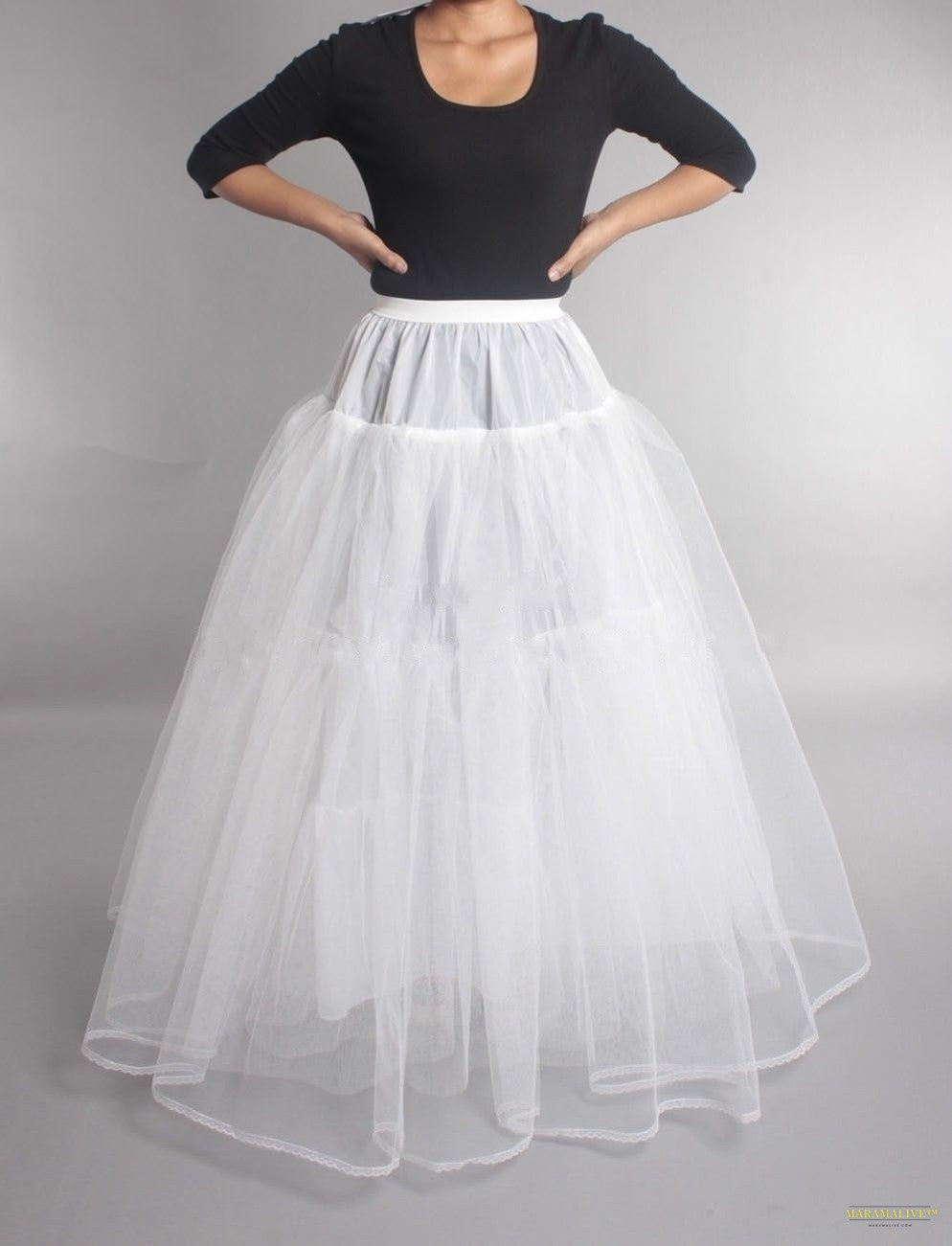 Maramalive™ Regular Size New Arrival Wedding Petticoat Crinoline Slip Prom Underskirt Fancy Bridal Dress Hoop Slips