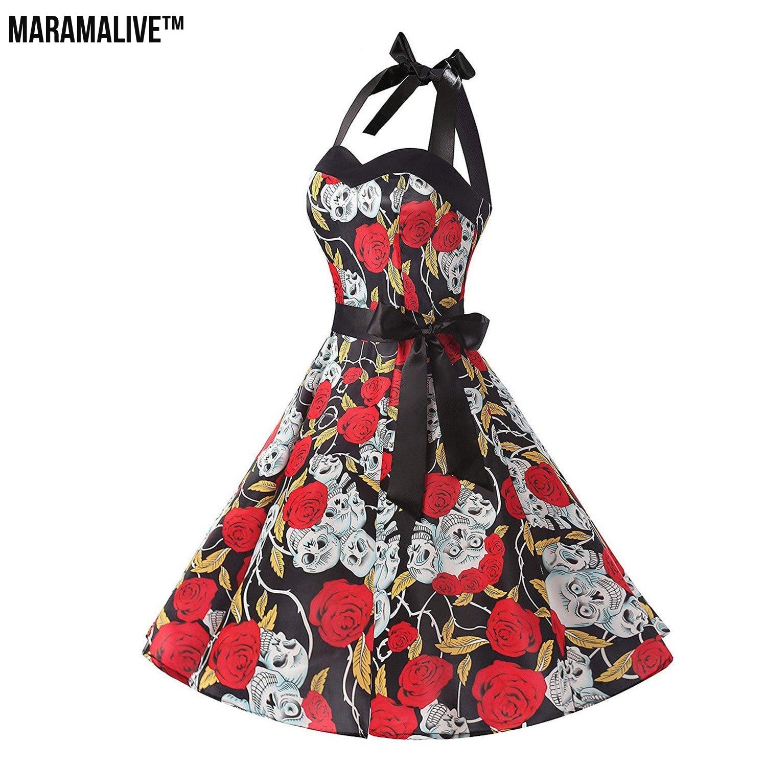 Maramalive™ The Hepburn Haunt - Halloween Easter Hepburn Dress