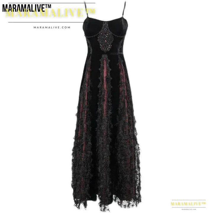 Maramalive™ Vintage Gothic Fashion Women's Sling Dress