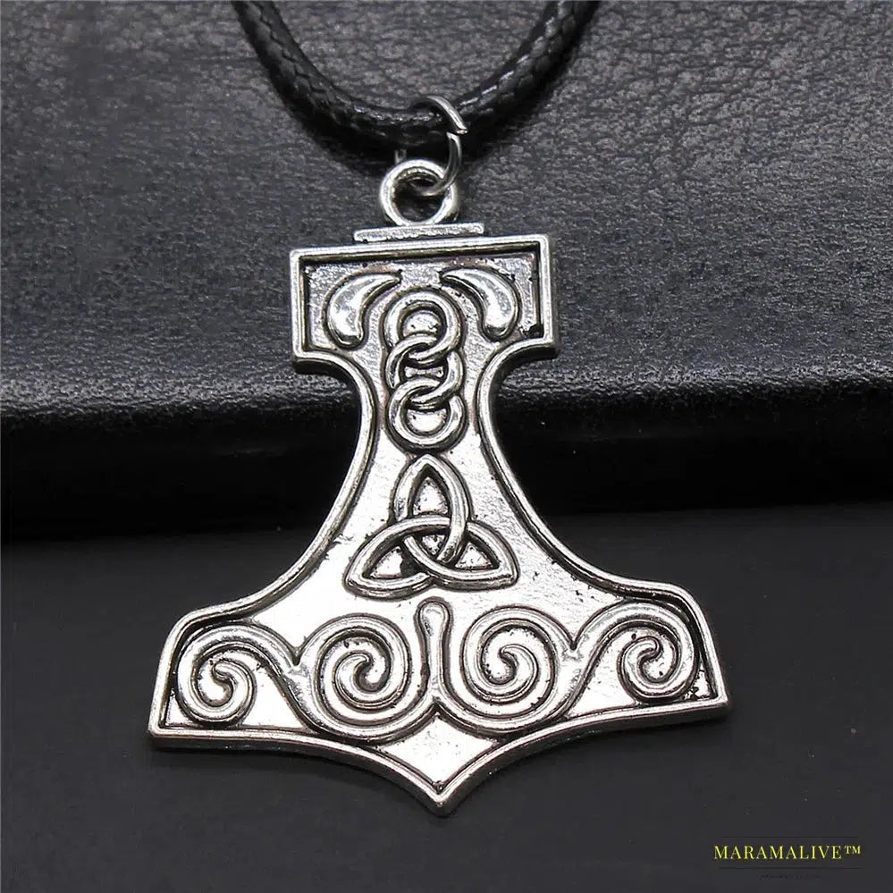 Maramalive™ Vintage Irish Knot Amulet Pendant - Ancient Scandinavian Triquetra Trinity Circle - Gothic Collectible Statement Jewelry