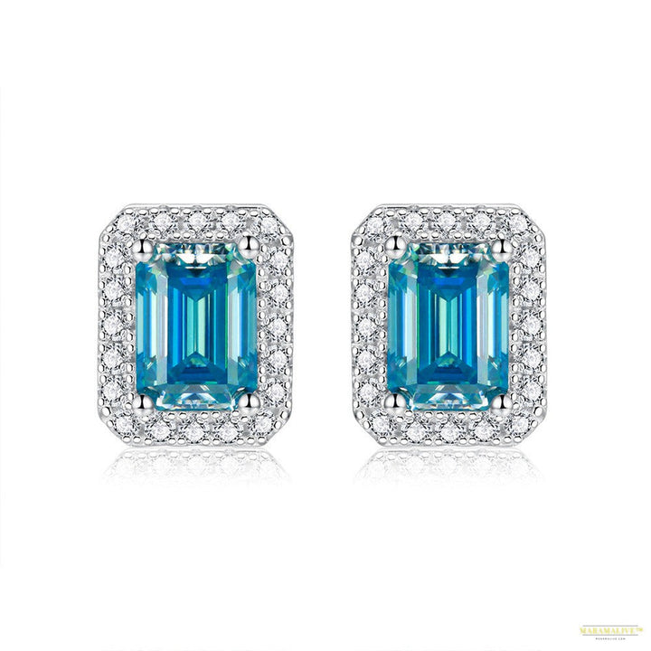 Maramalive™ Women's Moissanite Emerald Cut Earrings